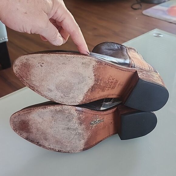 Liberty Black Sally Leather Ankle Boots - Picture 8 of 9